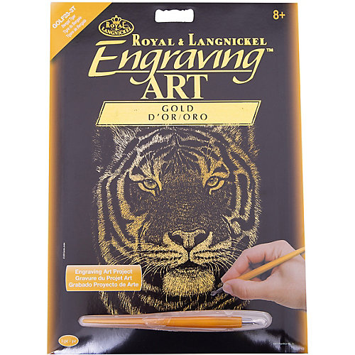 Гравюра Royal&Langnickel "Бенгальский тигр", золото от Royal&Langnickel