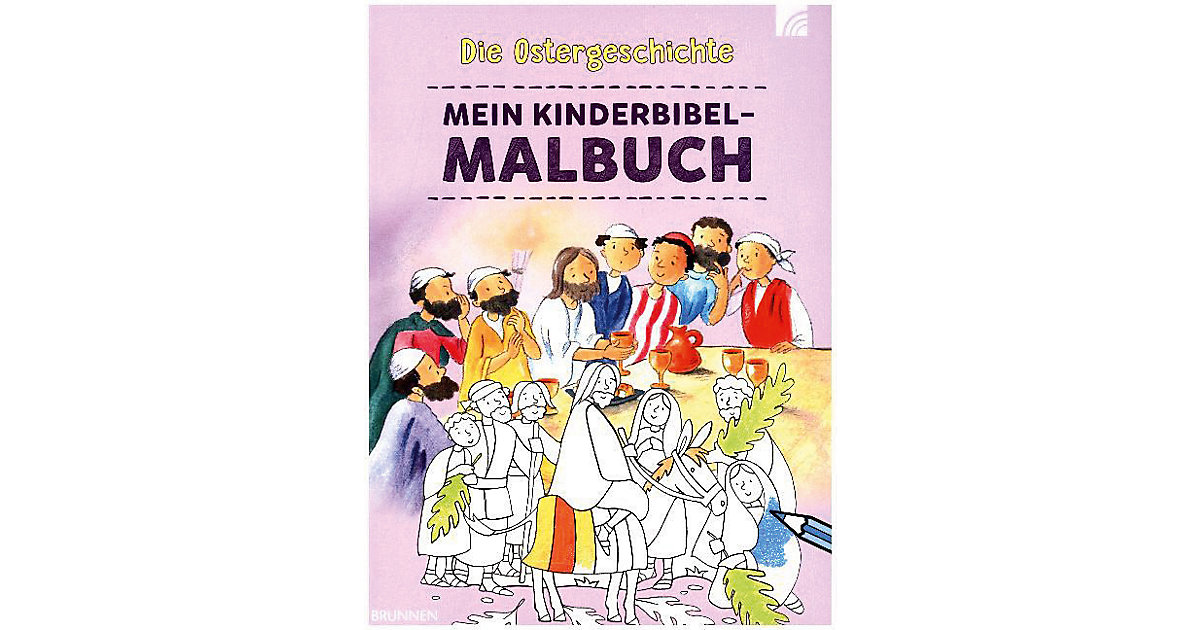 Buch - Mein Kinderbibel-Malbuch: Die Ostergeschichte