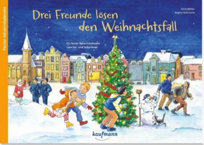 Buch - Drei Freunde lsen den Weihnachtsfall, Adventskalender