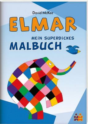 Buch - Mein superdickes Malbuch: Elmar