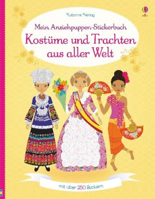 Buch - Mein Anziehpuppen-Stickerbuch: Kostüme und Trachten aus aller Welt