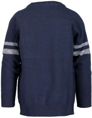 NMMVILAS Jungen Pullover Streifen - Bio Baumwolle Rundhals
