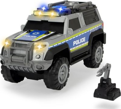 DICKIE TOYS Action Series Police SUV Polizei Fahrzeug Spielzeug Licht Sound 30cm 