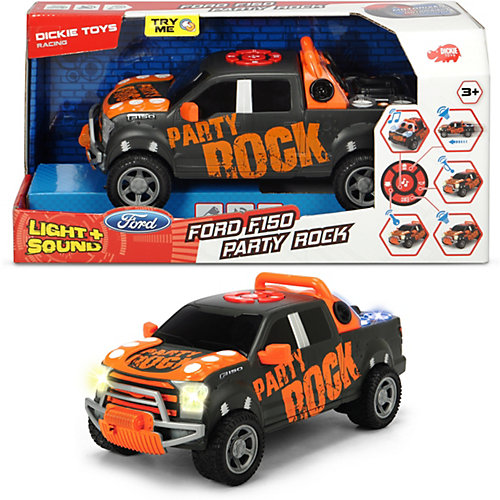 Машинка Dickie Toys "Форд F-150 Party Rock Anthem", 29 см, свет и звук от Dickie Toys