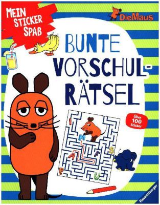Buch - Mein Sticker Spa Die Maus: Bunte Vorschulrtsel