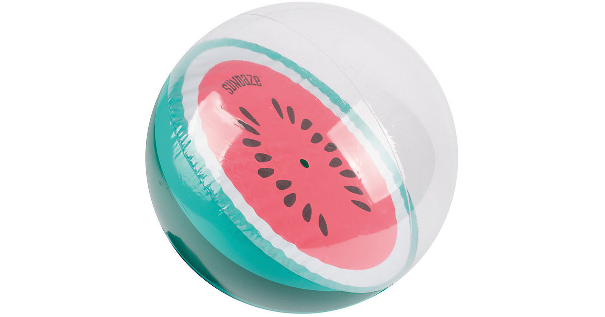 Aufblasbarer Wasserball Wassermelone rot/grün