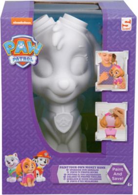 PAW Patrol DIY Spardose zum Bemalen - Skye