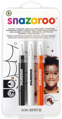 Snazaroo Pinsel Schminkstift-Set Halloween, 3 Stck