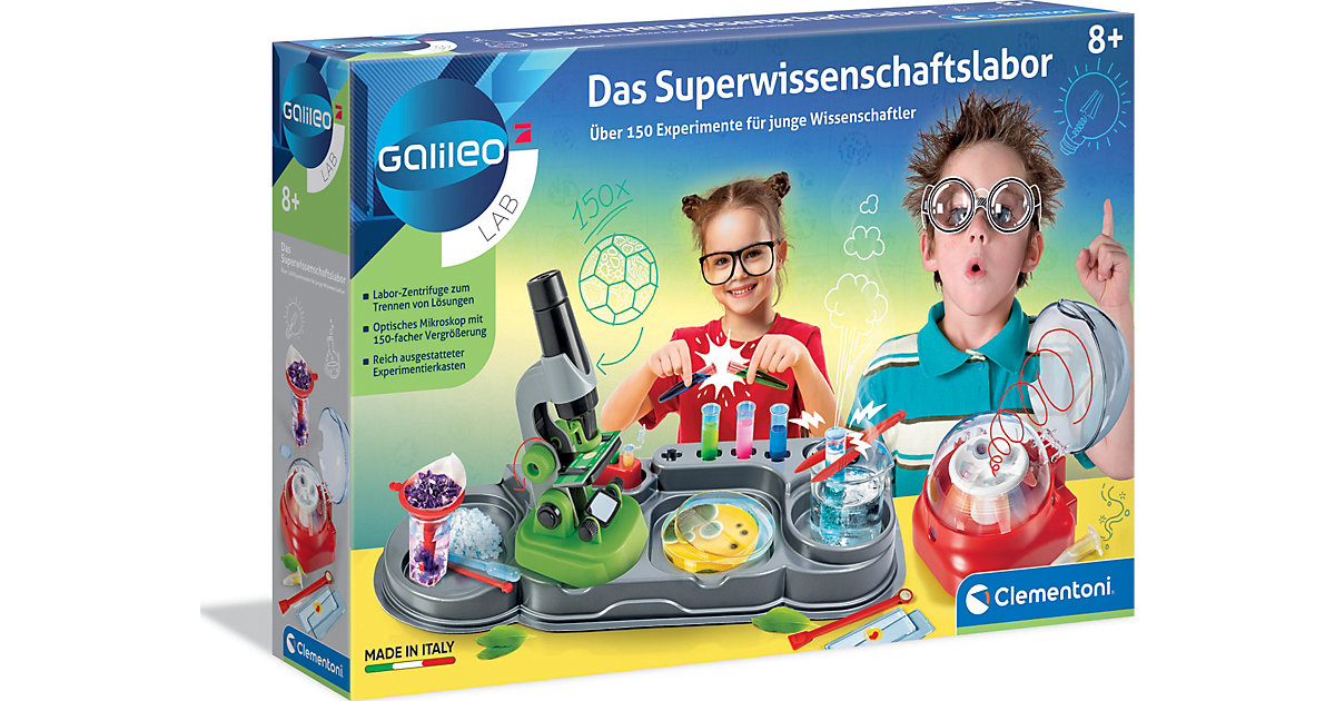 Spielzeug: Clementoni Galileo - Das Superwissenschaftslabor