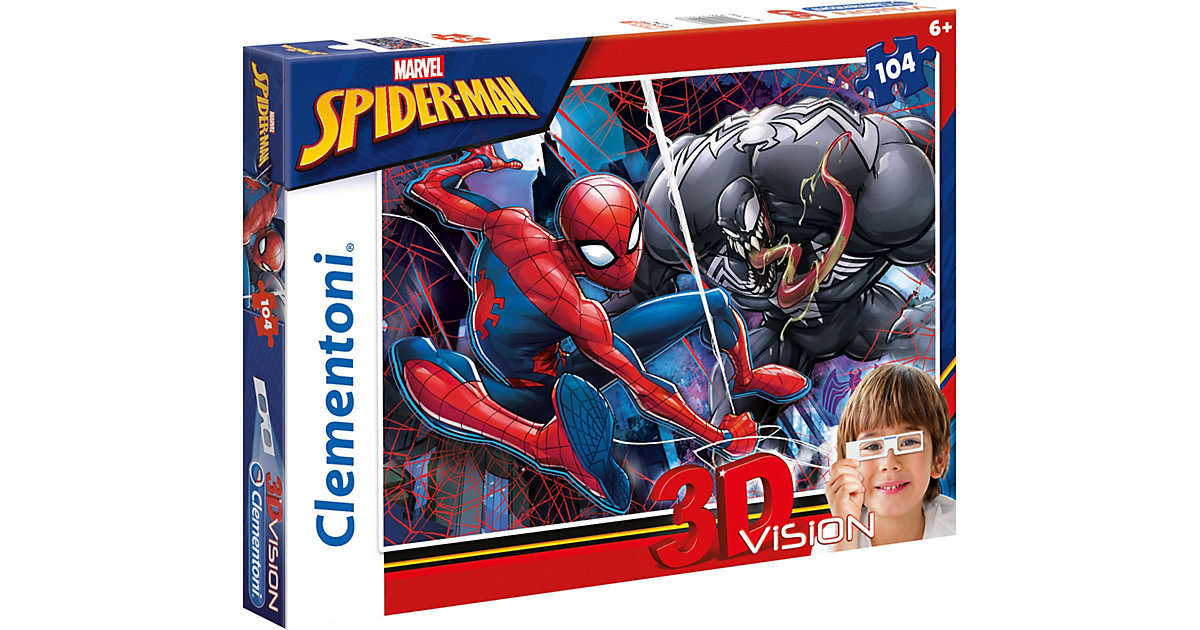 3D Vision Puzzle 104 Teile - Spiderman