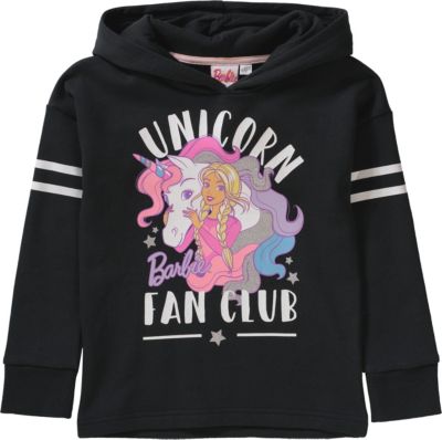 Barbie Kapuzenpullover anthrazit Gr. 104/110 Mdchen Kleinkinder