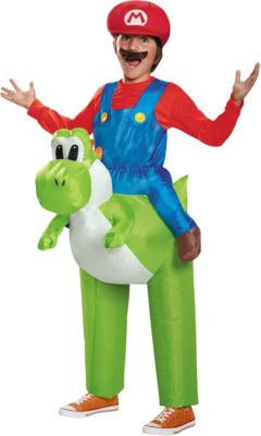 Kostm Mario Riding Yoshi inflateable Child Gr. 164