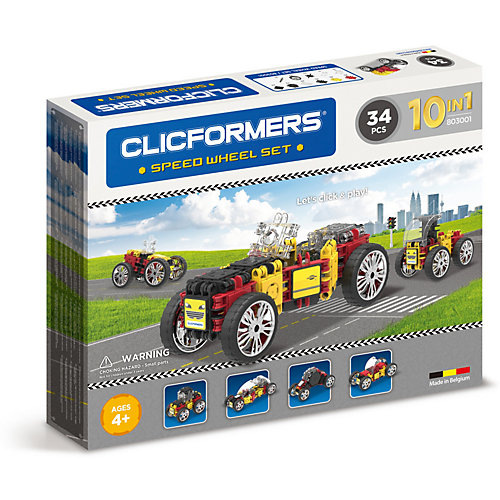 Конструктор CLICFORMERS Speed Wheel set 34 детали от Clicformers