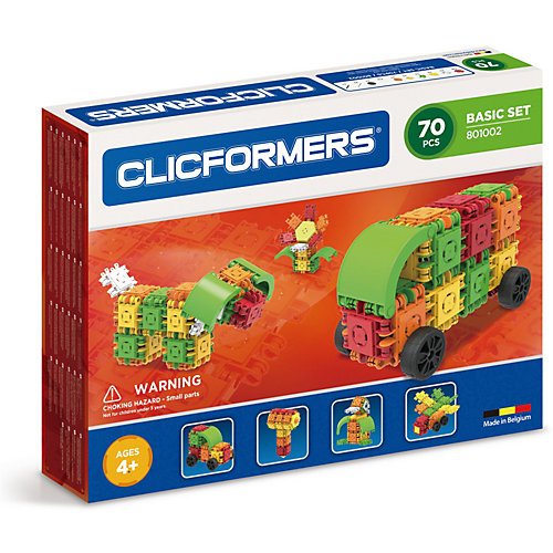 Конструктор CLICFORMERS Basic Set 70 деталей от Clicformers