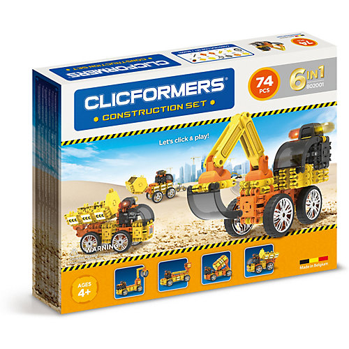 Конструктор CLICFORMERS Construction set 74 деталей от Clicformers