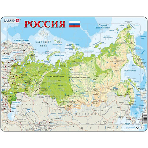 Пазл Larsen "Россия", 70 элементов от Larsen