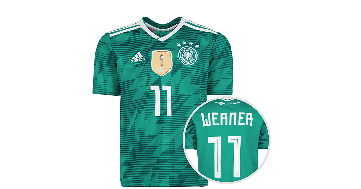 Kinder Trikot DFB WM 2018 WERNER grün Gr. 164