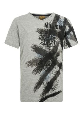 Million X Kids Jungen T-Shirt SPRAY T-Shirts grau Gr. 152 Jungen Kinder