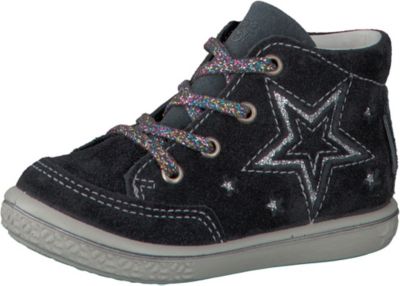 Lauflernschuhe SINJA, Sympatex, Weite M,für Mädchen, PEPINO RICOSTA LEDER SNEAKER Halbschuhe schwarz Tex gefüttert Gr