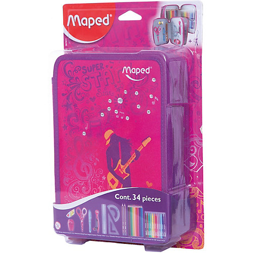 Пенал Maped "Girly" c наполнением для детей - разноцветный от Maped