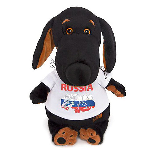 Мягкая игрушка Budi Basa Собака Ваксон в футболке с принтом "Россия", 25 см от Budi Basa