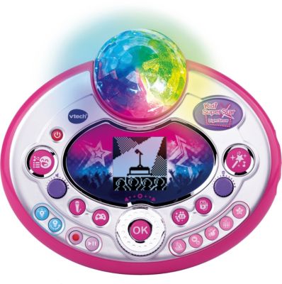 VTech Kidi Super Star Lightshow lila/pink Mikrofon mit Karaoke-Funktion 