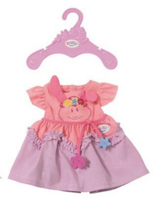 Платье для куклы BABY born, розово-сиреневое