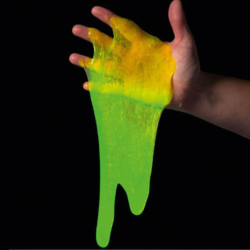 Лизун Slime Mega светится в темноте, желтый от Волшебный мир