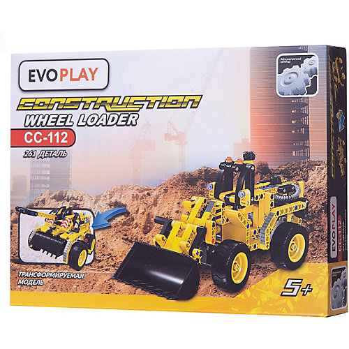 Конструктор Evoplay "Wheel Loader", 261 деталь от EvoPlay