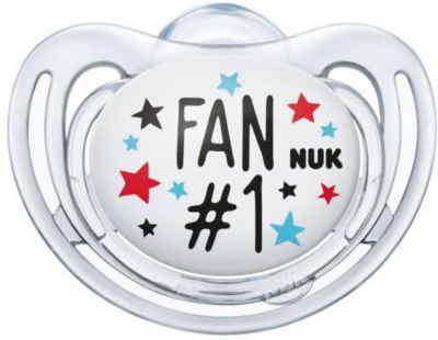 Schnuller Freestyle, Silikon, Fuball-Edition Fan & Ball, Gr.2, 2er Pack farblos