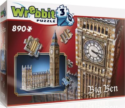 Wrebbit 3D Puzzle 890 Teile Big Ben & House of Parliament