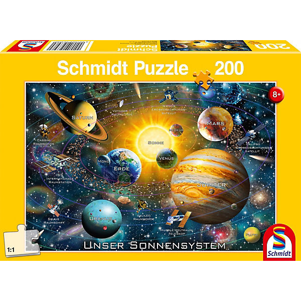 Puzzle 200 Teile Solarsystem