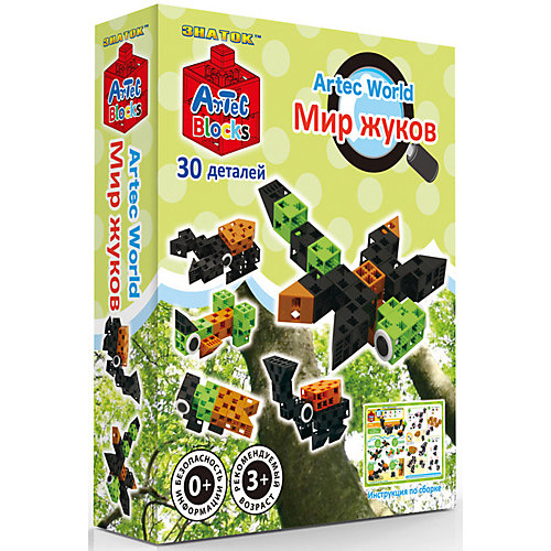 Конструктор Знаток "Artec Bloks" Мир жуков, 30 деталей от Знаток