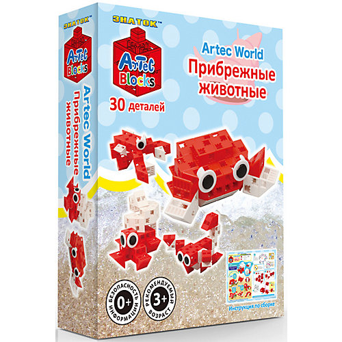 Конструктор Знаток "Artec Bloks" Прибрежные животные, 30 деталей от Знаток