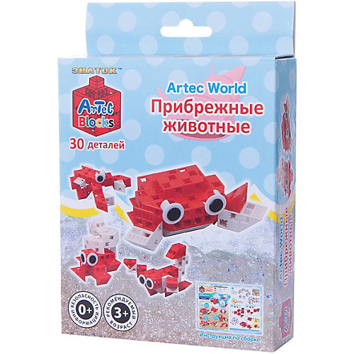 Конструктор Знаток "Artec Bloks" Прибрежные животные, 30 деталей от Знаток