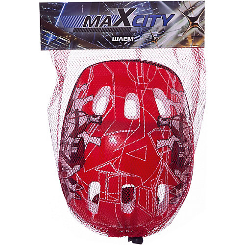 Шлем MaxCity Baby City, розовый - красный от MaxCity