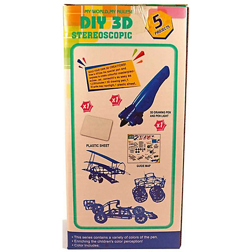 3Д ручка DIY 3D Stereoscopic "3D Magic Glue" Машинка, 1 ручка от 3D Stereoscopic