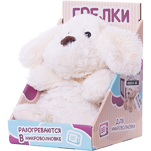 Мягкая игрушка грелка Warmies Щенок, кремовый от Warmies