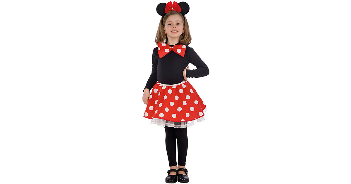 Minnie-Mouse-Set (Rock, Fliege), 2-tlg. Mädchen Kinder