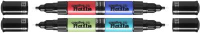 Creative Nails Lackstift, 4er Set, Dunkelrot + Knigsblau+ mittleres Seegrn + Lichtblau