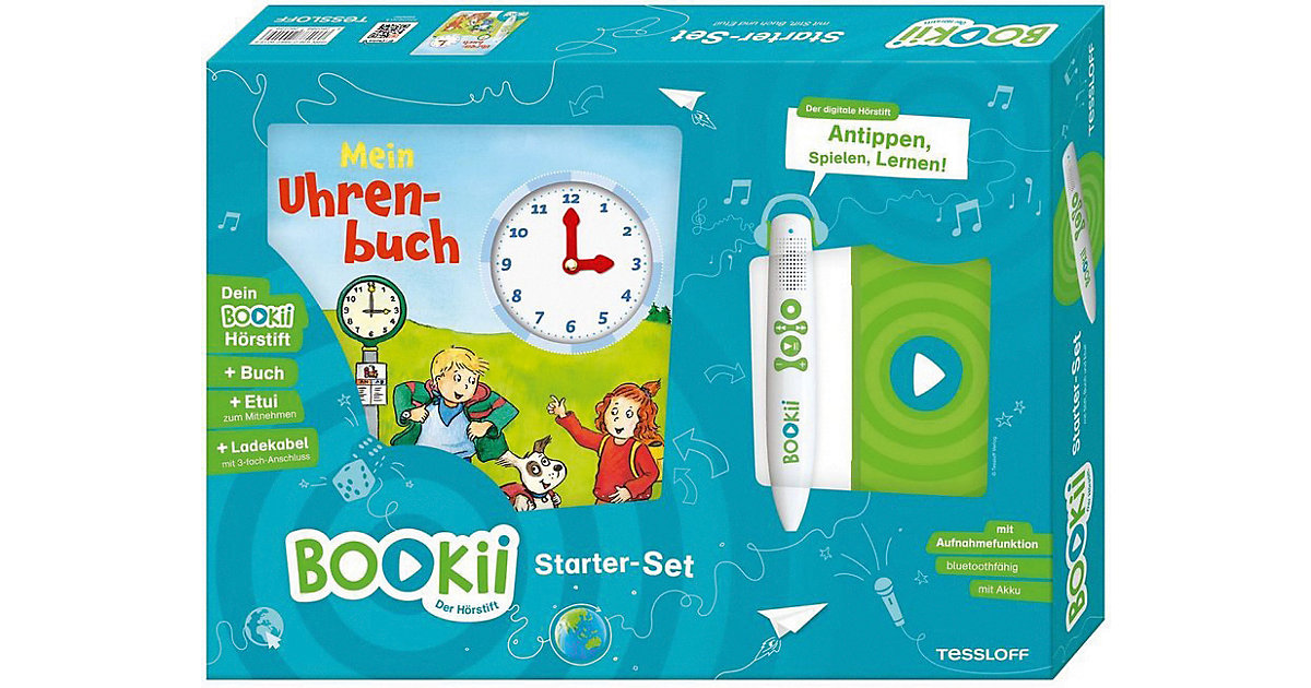 BOOKii Starterset Uhrenbuch Buch + Hörstift