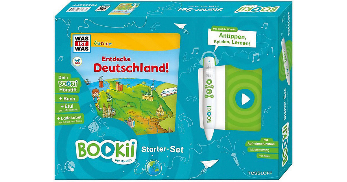 BOOKii Starterset WAS IST WAS Junior: Entdecke Deutschland! Buch + Hörstift