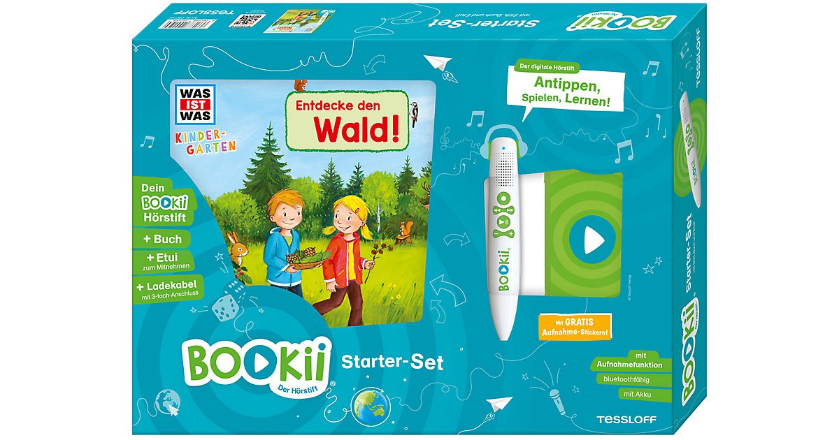 BOOKii Starterset WAS IST WAS Kindergarten: Entdecke den Wald! Buch + Hörstift