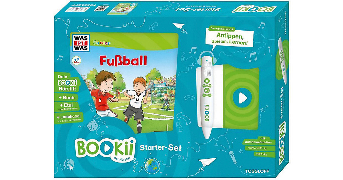 BOOKii Starterset WAS IST WAS Junior: Auf geht´s zum Fußball! Buch + Hörstift