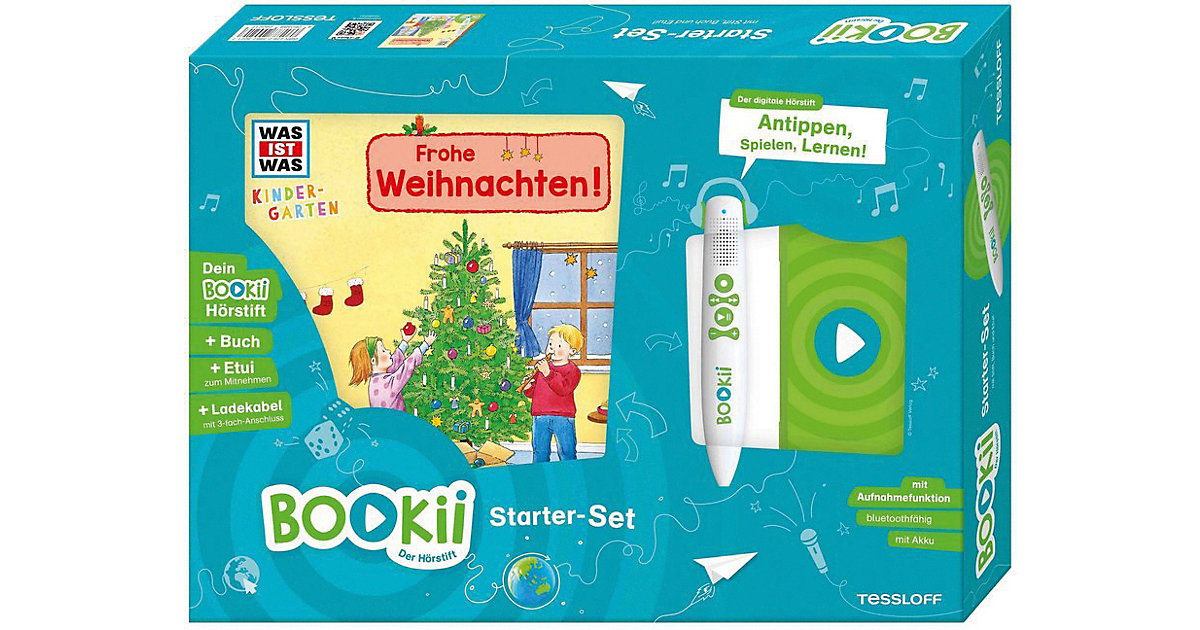 BOOKii Starterset WAS IST WAS Kindergarten: Frohe Weihnachten! Buch + Hörstift