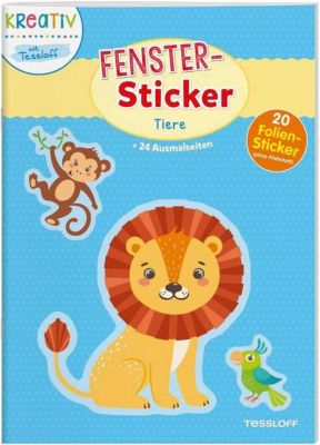 Buch - Fenster-Sticker: Tiere