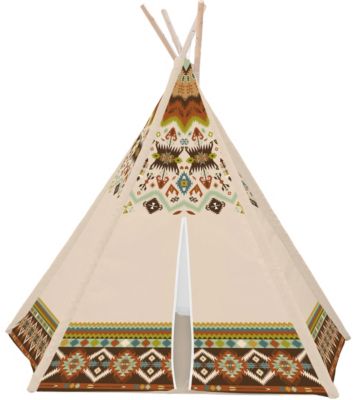 MEGA Tipi Teepee Indianerzelt für Kinder Indianer Spielzelt Zelt Tent Namiot Wigwam Jungen Mädchen Kind Wald_1 