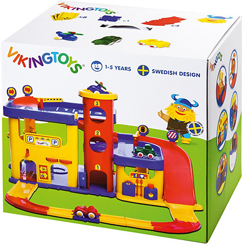 Гараж 3-х уровневый Viking Toys с набором дороги и машинками от Viking Toys