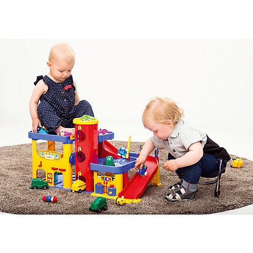Гараж 3-х уровневый Viking Toys с набором дороги и машинками от Viking Toys