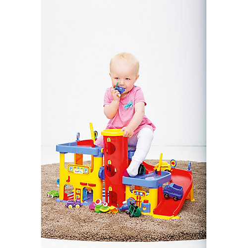 Гараж 3-х уровневый Viking Toys с набором дороги и машинками от Viking Toys